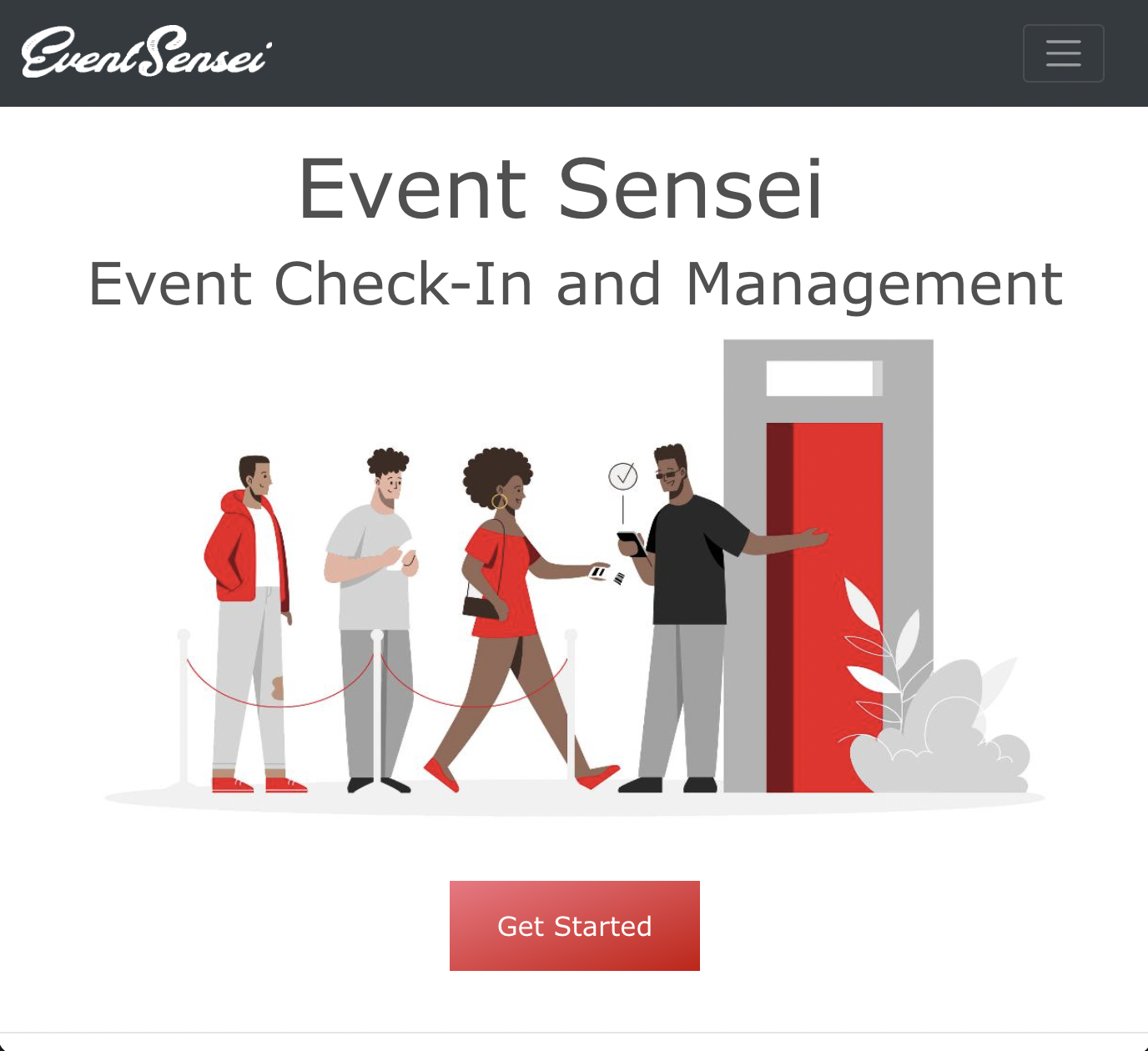 Screenshot of EventSensei